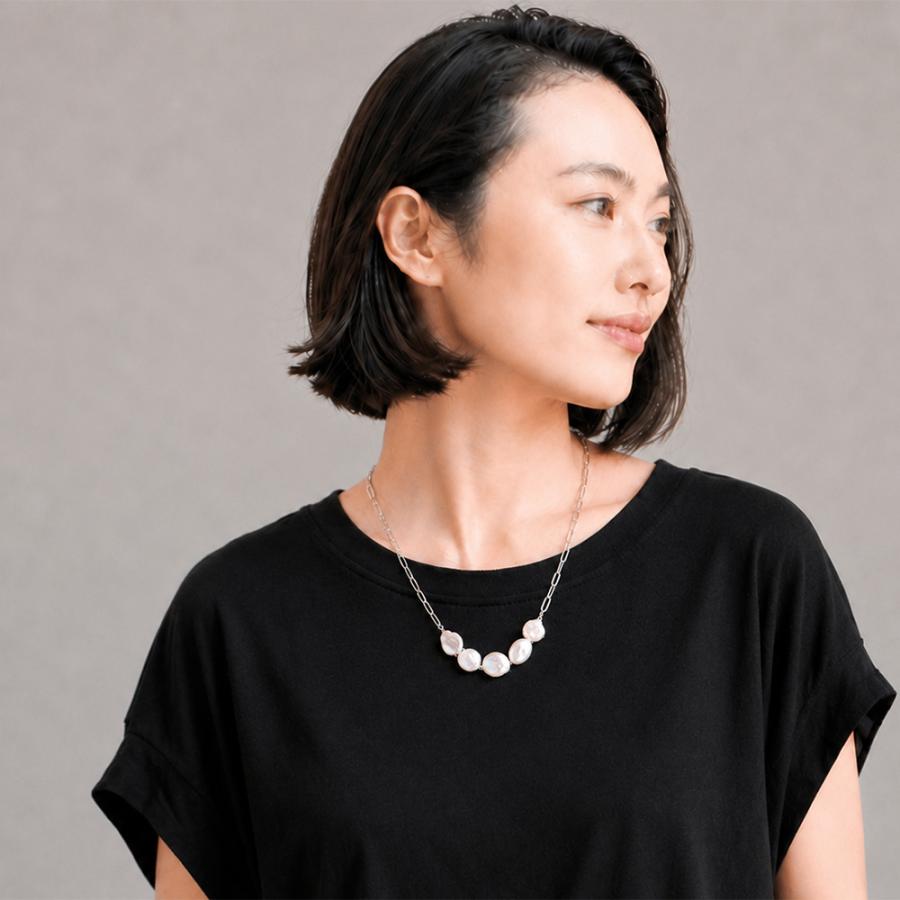 サステナブル 大粒バロックパール ネックレス 淡水真珠 60cm