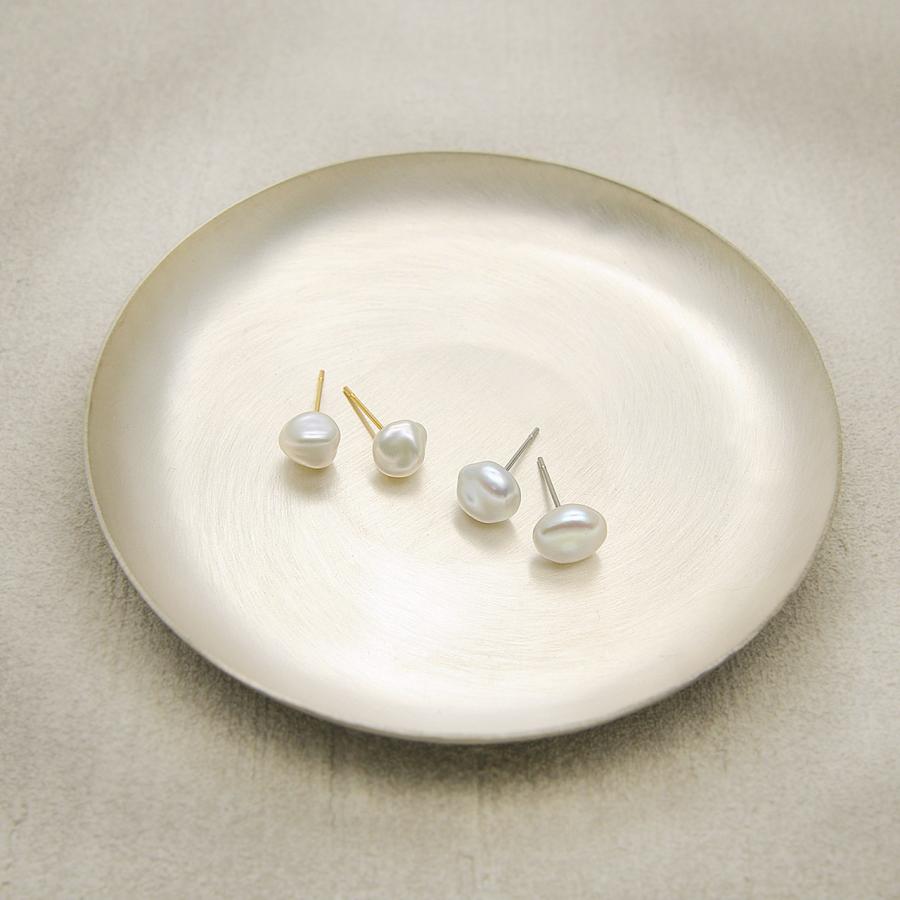 バロックパール ピアス イヤリング 淡水パール 透明感 テリ艶