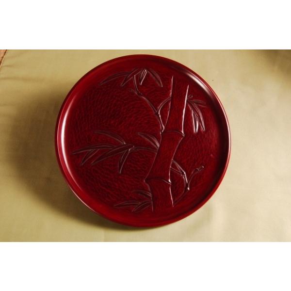 鎌倉彫　丸盆・竹尺一寸