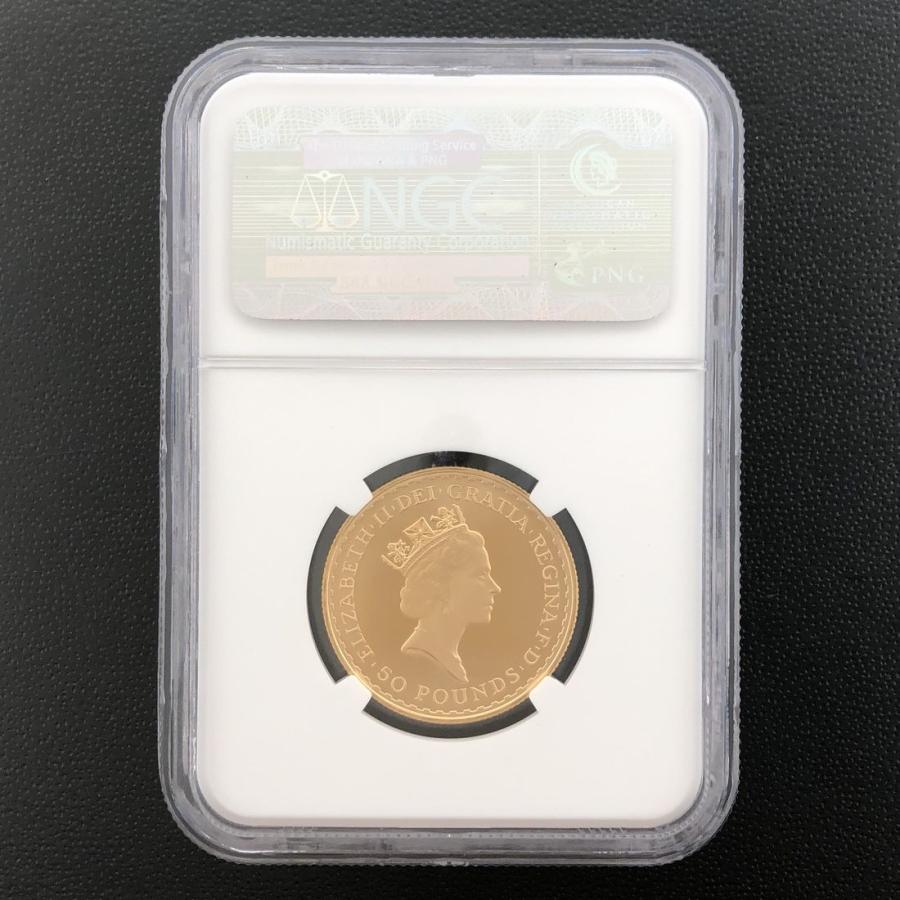 G.BRITAIN ブリタニア 50ポンド金貨 1987 スラブ入り NGC PF 70 G.BRITAIN ブリタニア 50ポンド金貨 1987 スラブ入り NGC PF 70