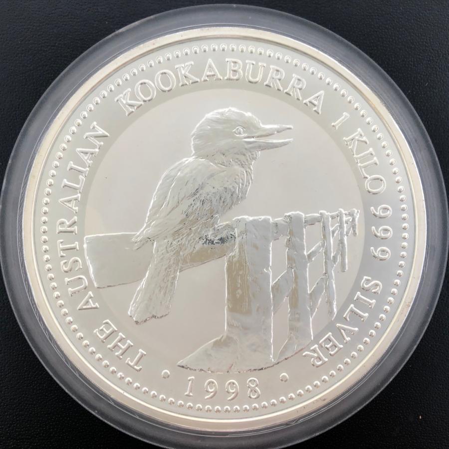オーストラリア 30ドル銀貨 1998年 1キロ銀貨 カワセミ 純銀製 1000g （プラケース入り） :130523K09:記念コインの七福