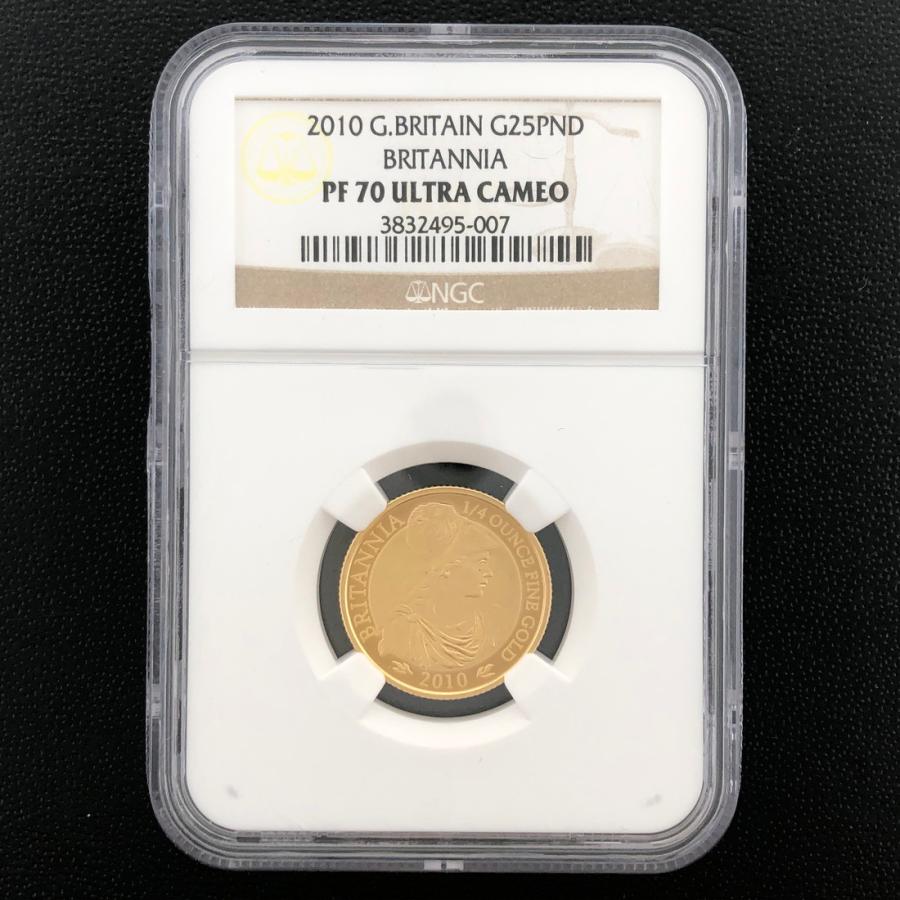 G.BRITAIN ブリタニア 25ポンド金貨 2010 スラブ入り NGC PF 70 ULTRA CAMEO :131114K63:記念