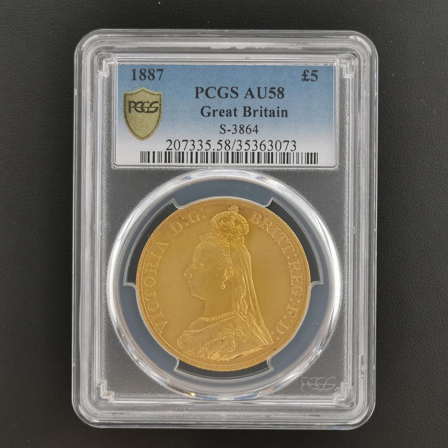 G.BRITAIN グレートブリテン 5ポンド 金貨 1887 ヴィクトリア