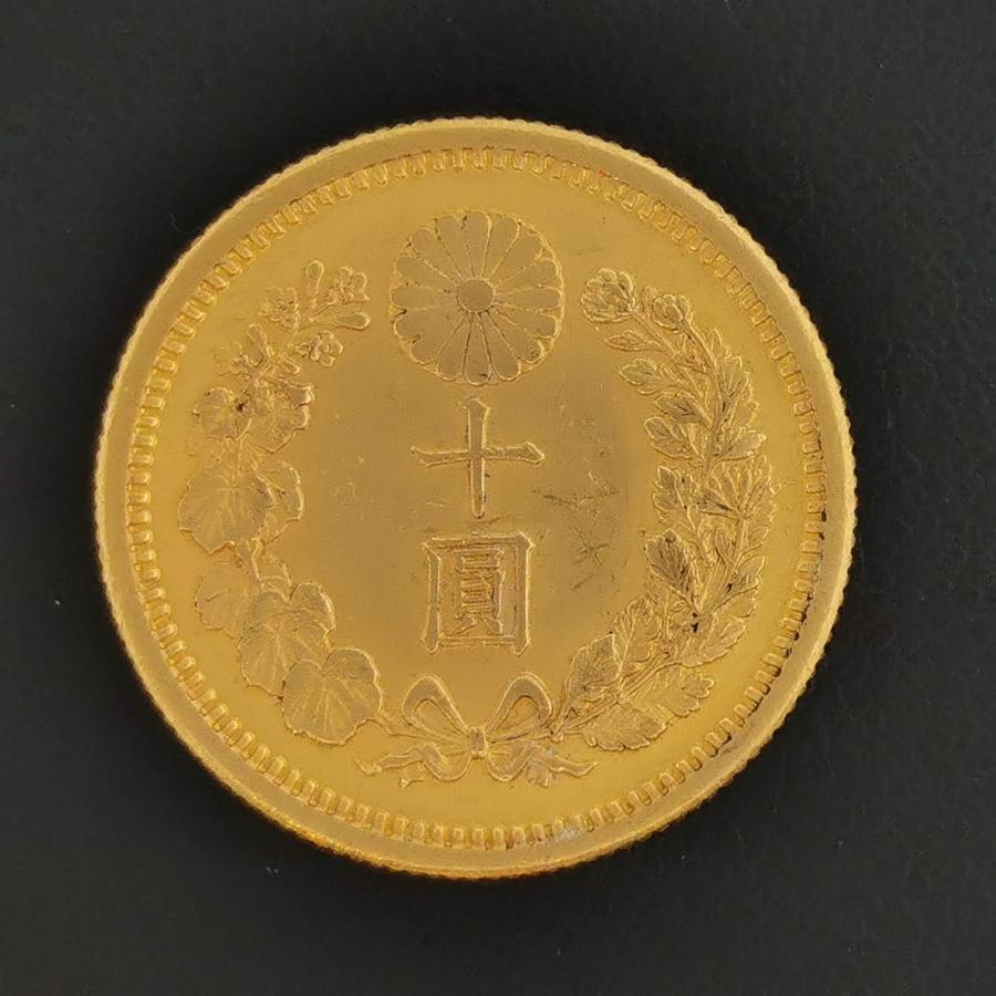 近7）日本 新10円金貨 明治42年 鑑定済 日本貨幣商協同組合鑑定 : 記念
