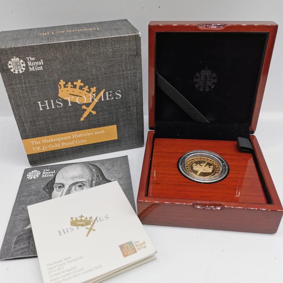 United Kingdom イギリス 2ポンド 金貨 2016年 『シェイクスピア没後400年』プルーフ金貨 収納ケース入り : 記念コインの七福本舗  Yahoo!店 - 通販 - Yahoo!ショッピング