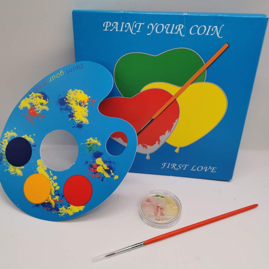 COOK ISLANDS クック諸島 5ドル 銀貨 2014 Paint Your Coin『First