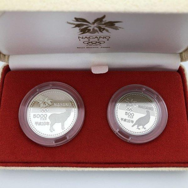 長野オリンピック冬季競技大会記念貨幣 平成10年銘2種プルーフセット