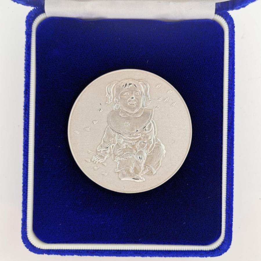 平成4年 桜の通り抜け記念 純銀メダル『天の川』 造幣局 1992年