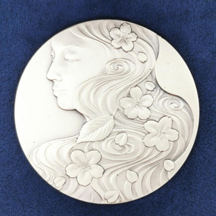 平成27年 桜の通り抜け記念 純銀メダル『一葉』 造幣局 2015年 平成27年 桜の通り抜け記念 純銀メダル『一葉』 造幣局 2015年