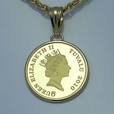 ツバルホース1/5オンス金貨ペンダント ツバルホース1/5オンス金貨ペンダント