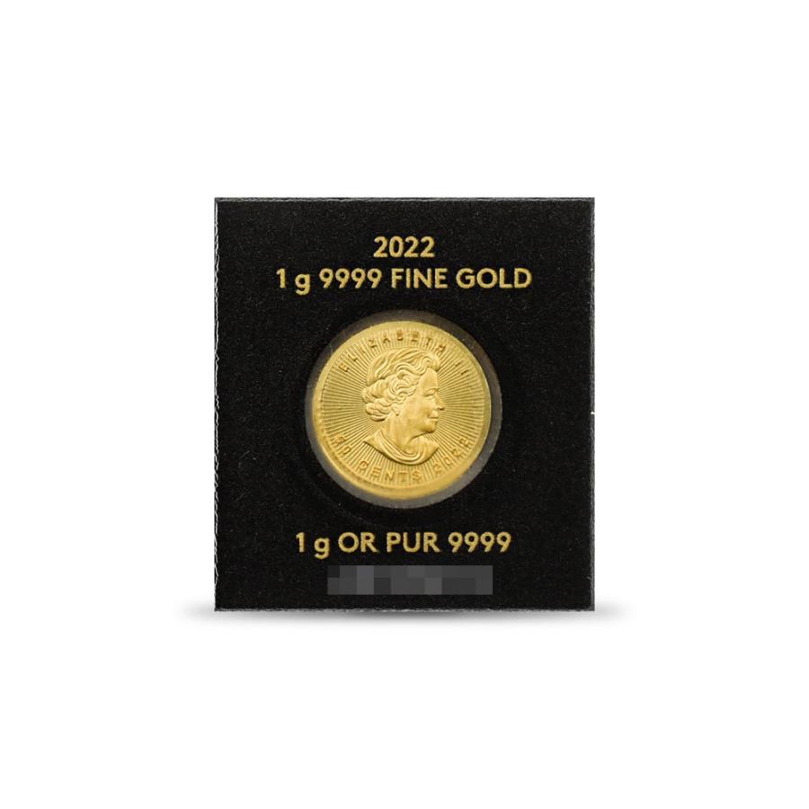 ☆即納追跡可☆ カナダ 2022 メイプルリーフ 1g 1グラム  金貨 【1枚】｜coinsenka-shop｜07