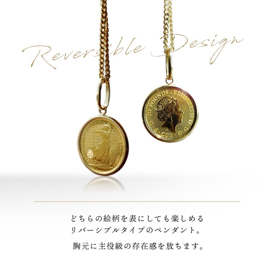 ペンダントトップ単品】純金 ガラスフローティング コイン ペンダントトップ単品】純金 ガラスフローティング コイン
