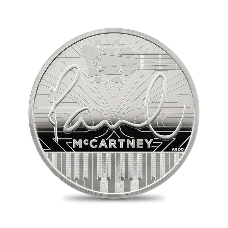 限定 銀貨 2024 ポールマッカートニー ２ポンド カラー銀貨 未使用 D】 英国 2024年 伝説のミュージシャン ＜ポール