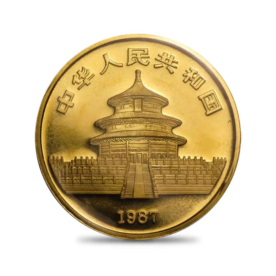 ☆即納追跡可☆中国 1987 パンダ 1オンス 金貨 【1枚】 (コインケース