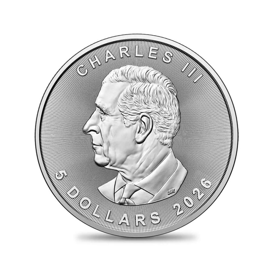 ☆即納追跡可☆ カナダ 2026 メイプルリーフ 1オンス 銀貨 【500枚