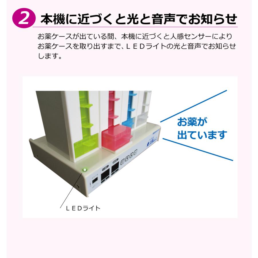 自動服薬支援機『コッくんお薬よ〜』 ４棟式　ＭＯＲ－４ 製造元直販|コッくんお薬よ〜4棟式 スタンダード|自動服薬支援機
