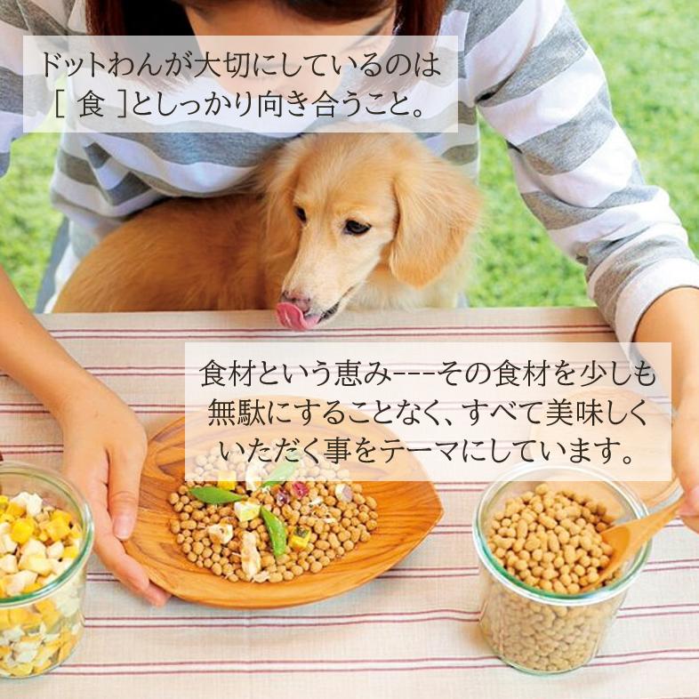 ドットわん 国産 犬 小型犬 成犬 仔犬 ドッグフード ドライ レッドマインド(500g×3)｜coko-kobe-dogcat｜04