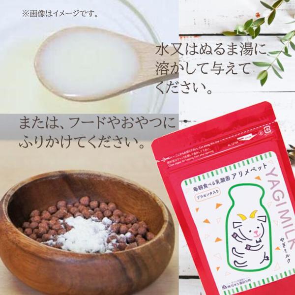 送料無料【小型配送 / ポスト投函】犬 アリメミルクプラセンタプラス 犬用 国産（90g×3）Goat milk and placenta for dogs｜coko-kobe-dogcat｜08