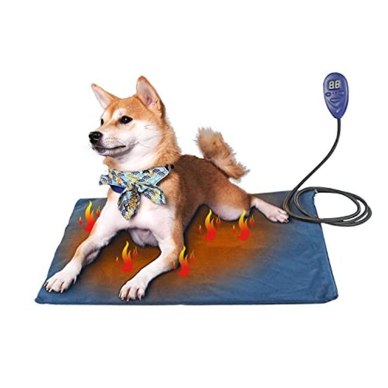 Drawwind ペット用ホットカーペット ヒーターマット 犬 猫 加熱マット 秋 暖房器具 冬 恒温機能付き 7段階温度調節 寒さ対策 噛 代引き不可