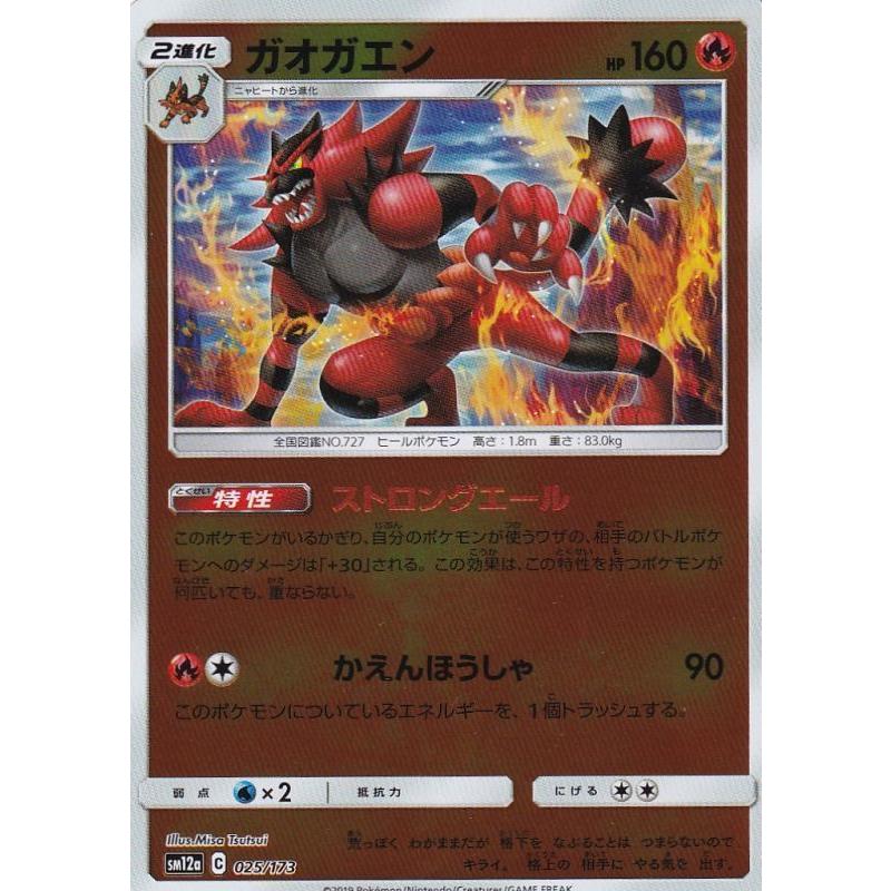 ガオガエン ミラー Sm12a 025 173 状a ポケモンカード タッグオールスターズ To 025 173 M A ポケカ専門店トレカウェーブ 通販 Yahoo ショッピング