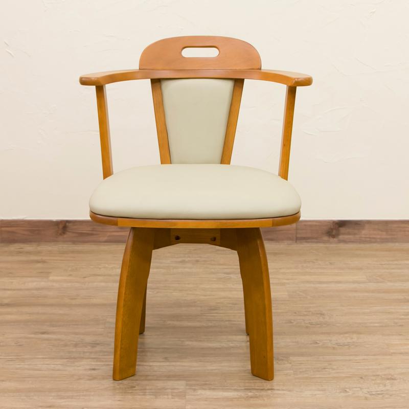 【佐川・離島発送不可】KELLY　回転式チェア　2脚入り　DBR/LBR