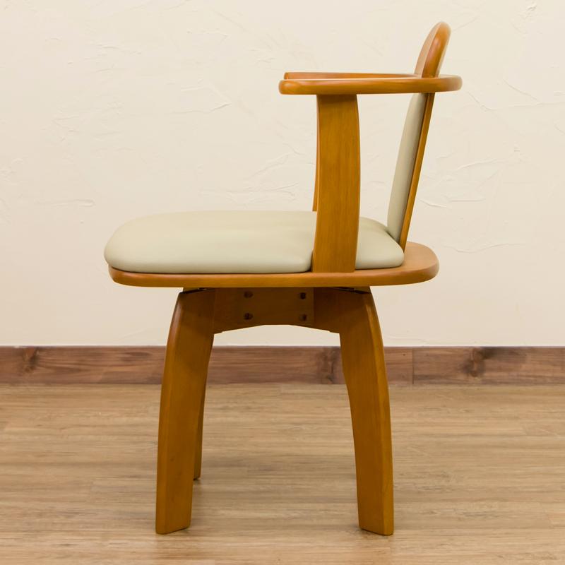 【佐川・離島発送不可】KELLY　回転式チェア　2脚入り　DBR/LBR