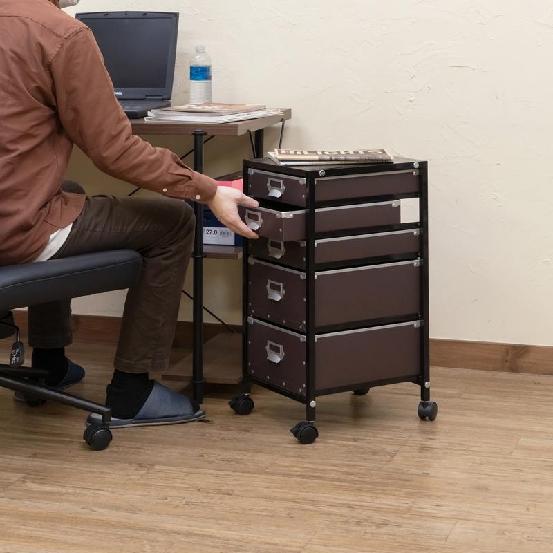 【おしゃれ可愛い】popan収納チェスト５段 楽天市場】Popan 収納チェスト5段ファイルBOX チェスト 収納