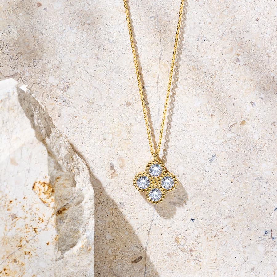 Lierrey 【期間限定P5倍】【公式】リエリィ クローバーネックレス 磁気