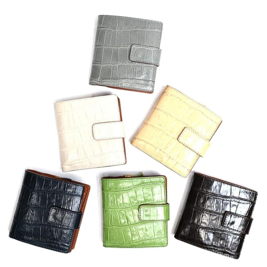 フェリージ 財布 クロコ型押し折り財布 メンズ レディース 国内正規品 コンパクトウォレット ギフト Coldbeck