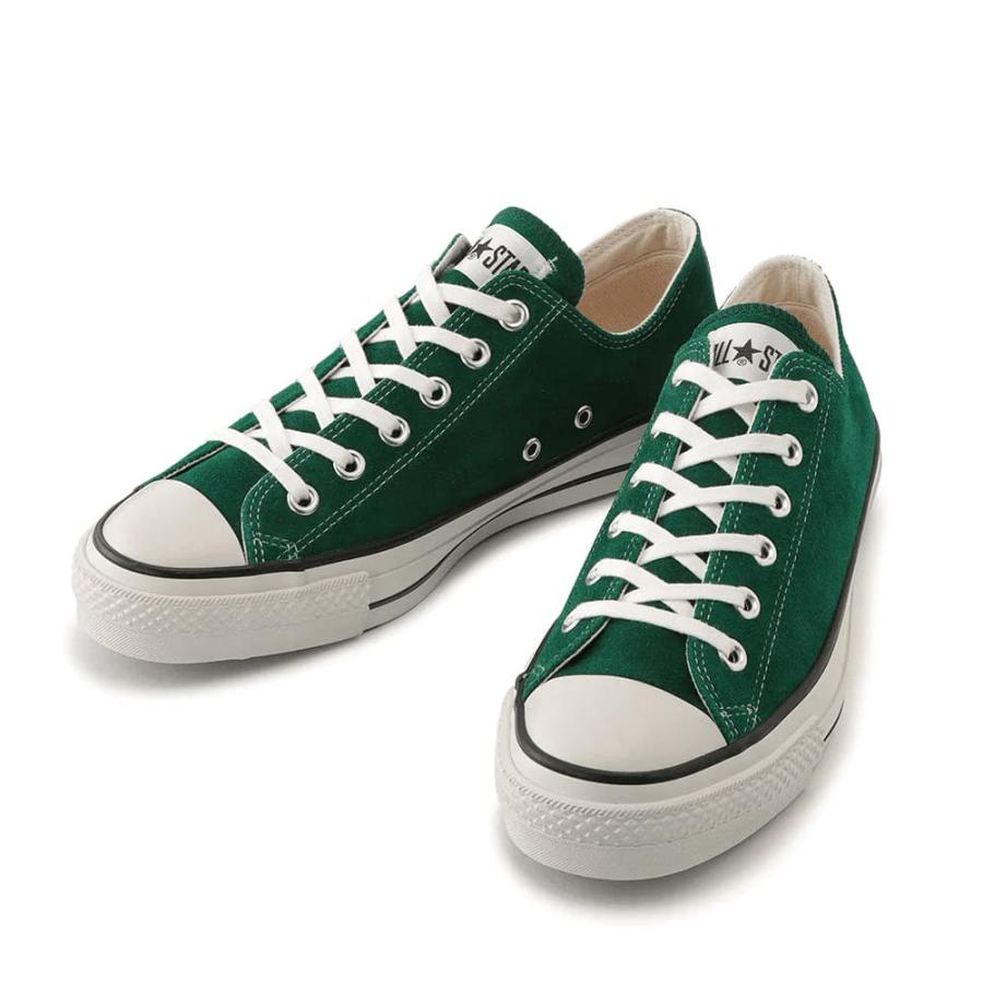 ジャックスター　日本製　Converse グリーン スエード スニーカー LEA ALL STAR コンバース スエード オールスター スニーカー 日本製