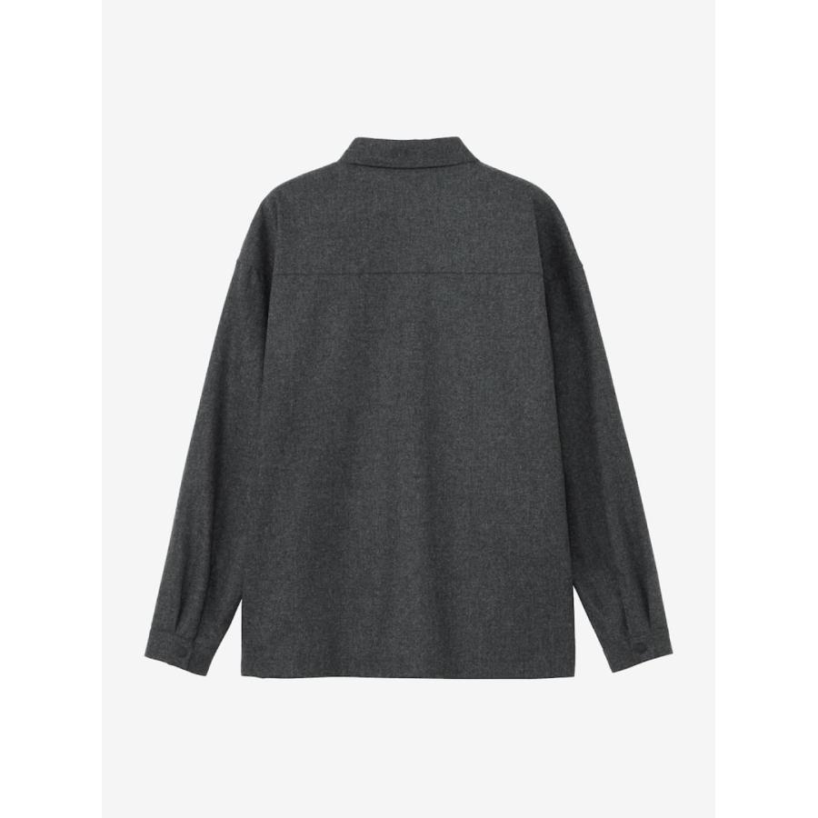 NEUTRALWORKS. / CPOシャツ/ジャケット/S/ウール/GRY/無地/KSU33340 ニュートラルワークス シーピーオーシャツ ユニセックス KSU33340