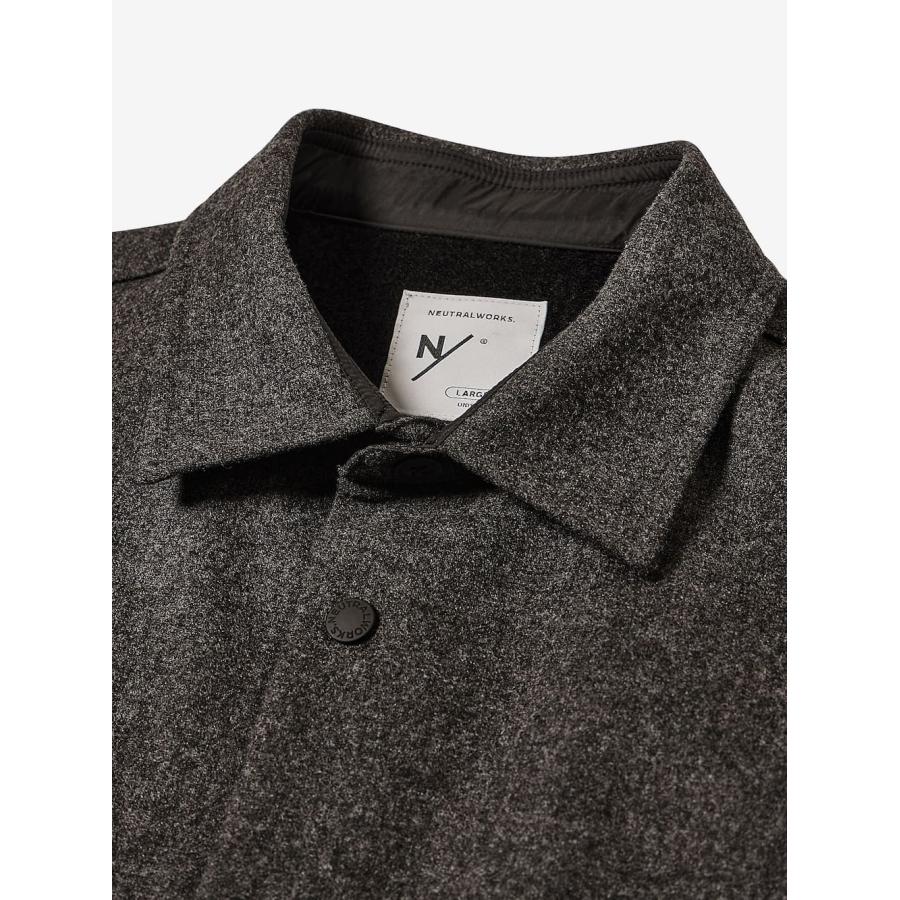 NEUTRALWORKS. / CPOシャツ/ジャケット/S/ウール/GRY/無地/KSU33340 ニュートラルワークス シーピーオーシャツ ユニセックス KSU33340