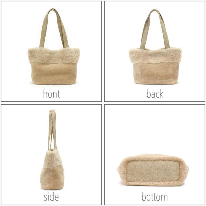 トートバッグ シープファー ムートン 肩掛けバッグ 可愛い おしゃれ