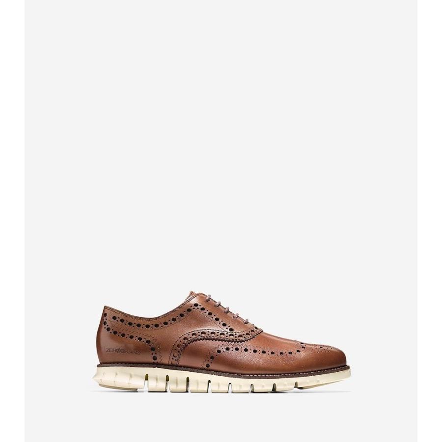 コールハーン Colehaan アウトレット メンズ シューズ オックスフォード ゼログランド ウィング オックスフォード mens C14493  ブリティッシュタン : c14493 : Cole Haan Japan Online Store - 通販 - Yahoo!ショッピング