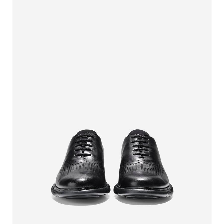 コールハーン Colehaan メンズ シューズ 靴 オックスフォード 2.ゼログランド レーザー ウィング オックスフォード mens C23832 ブラック レザー/ブラック｜colehaan｜02