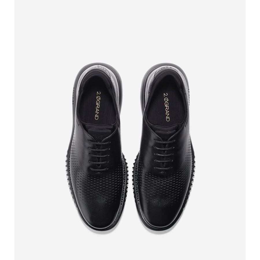 コールハーン Colehaan メンズ シューズ 靴 オックスフォード 2.ゼログランド レーザー ウィング オックスフォード mens C23832 ブラック レザー/ブラック｜colehaan｜04