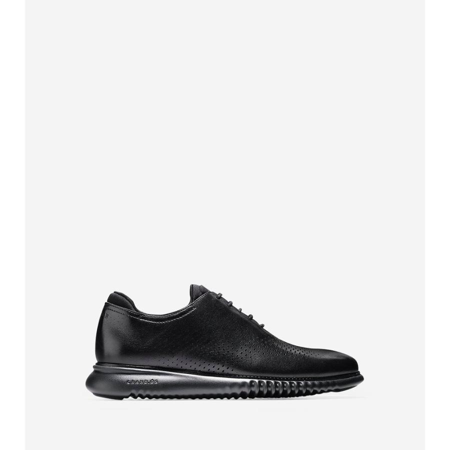 コールハーン Colehaan メンズ シューズ 靴 オックスフォード 2.ゼログランド レーザー ウィング オックスフォード mens C23832 ブラック レザー/ブラック｜colehaan｜06