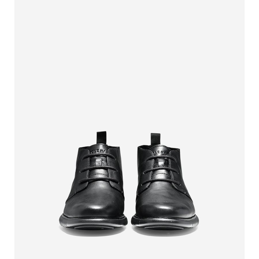 コールハーン Colehaan メンズ シューズ 靴 ブーツ & チャッカ 2.ゼログランド チャッカ mens C26198 ブラック / ブラック｜colehaan｜02