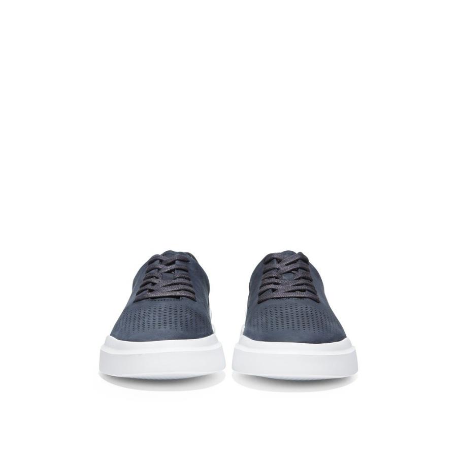 コールハーン Colehaan メンズ シューズ オックスフォード グランドプロ ラリー レーザー カット スニーカー Mens C ネイビー インク ヌバック Cole Haan Japan Online Store 通販 Paypayモール