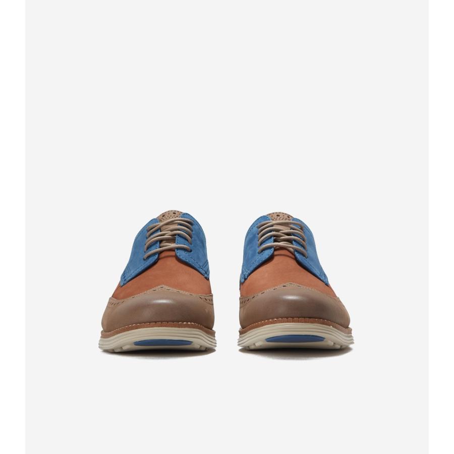 コールハーン Colehaan オリジナルグランド ウィングチップ オックスフォード mens C38428 ダークセコイア/アイリッシュコーヒー/エンザインブルー｜colehaan｜02