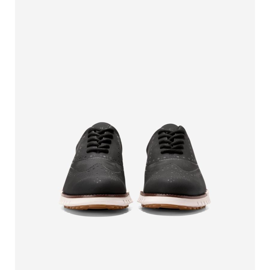 コールハーン Colehaan ゼログランド リマスタード ノーソウ ウィングチップ ゴルフ mens C39846 ブラック/ニンバスクラウドの画像