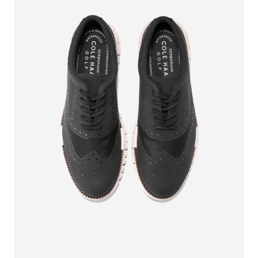 コールハーン Colehaan ゼログランド リマスタード ノーソウ ウィングチップ ゴルフ mens C39846 ブラック/ニンバスクラウドの画像
