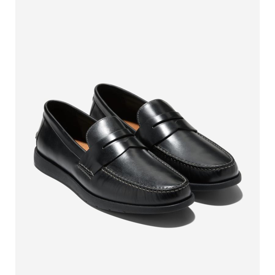 コールハーン Colehaan メンズ シューズ ローファー & ドライバー ブラウアーペニー ローファー mens C42277 ブラック/ブラックの画像