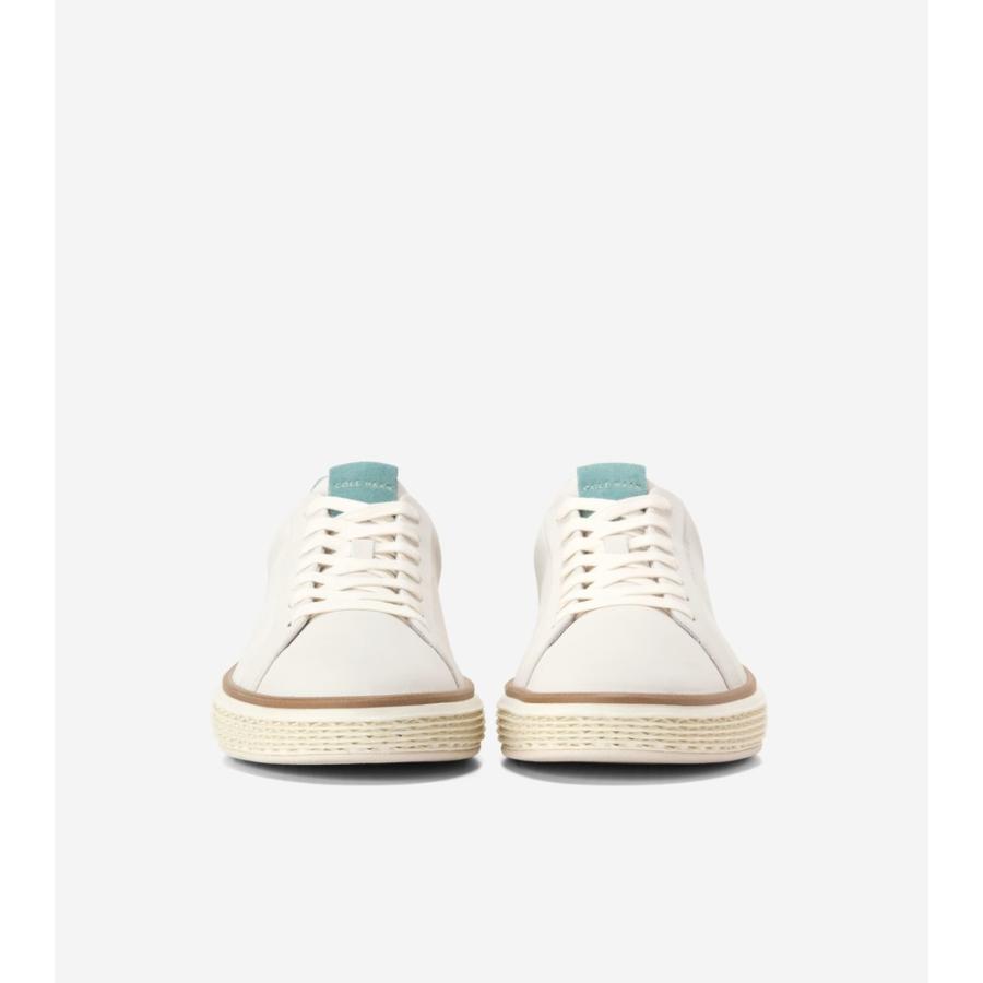 コールハーン Colehaan メンズ シューズ スニーカー グランドプロ コート スカイウィーブ mens C42425 アイボリーヌバック/トレリスの画像