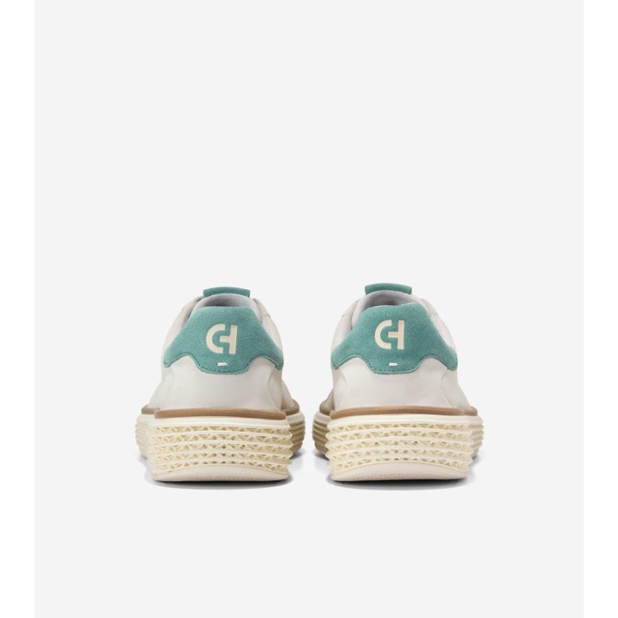 コールハーン Colehaan メンズ シューズ スニーカー グランドプロ コート スカイウィーブ mens C42425 アイボリーヌバック/トレリスの画像