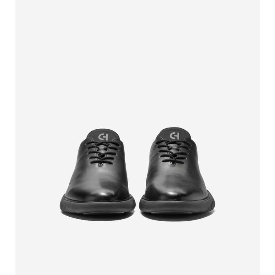 コールハーン Colehaan メンズ シューズ オックスフォード 2.ゼログランド EVO レーザー クイックオン オックスフォード mens C42836 ブラック/ブラックの画像