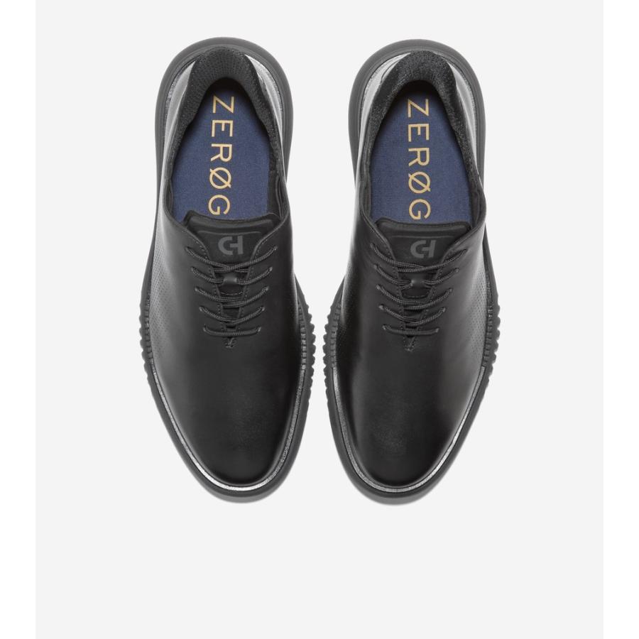 コールハーン Colehaan メンズ シューズ オックスフォード 2.ゼログランド EVO レーザー クイックオン オックスフォード mens C42836 ブラック/ブラックの画像