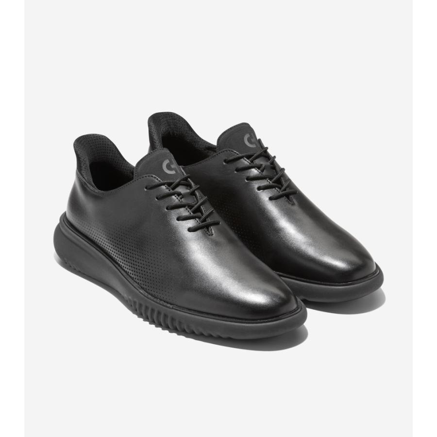 コールハーン Colehaan メンズ シューズ オックスフォード 2.ゼログランド EVO レーザー クイックオン オックスフォード mens C42836 ブラック/ブラックの画像