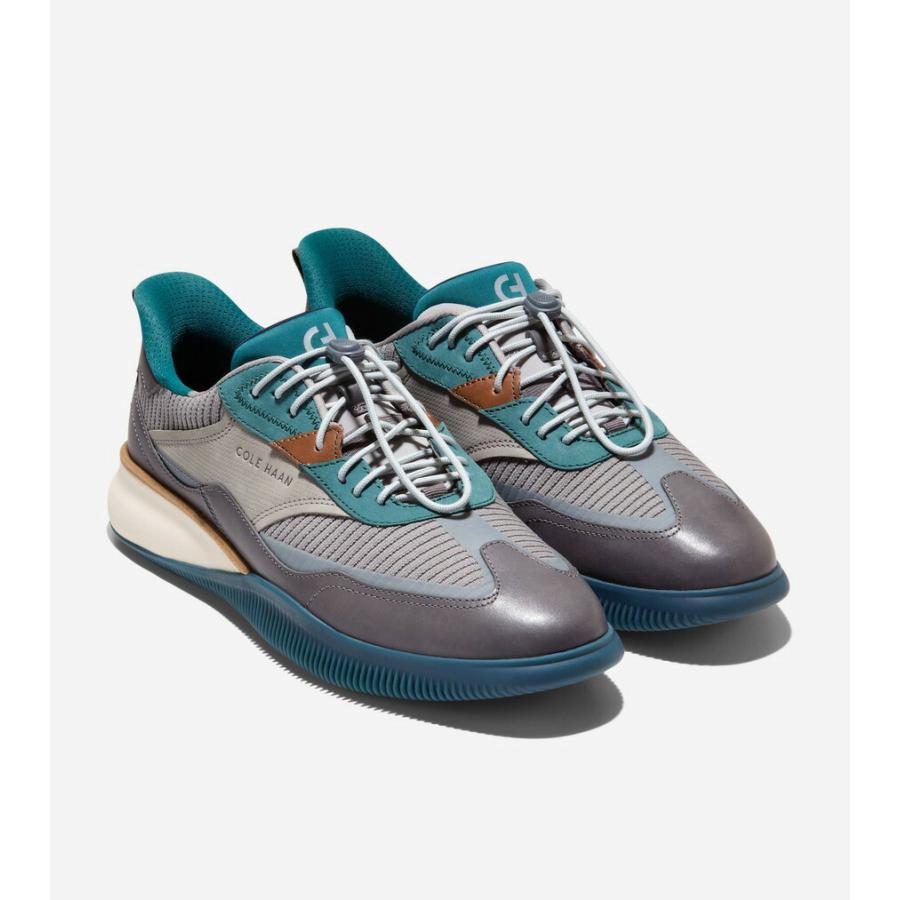 コールハーン Colehaan メンズ シューズ スニーカー 6.ゼログランド スニーカー mens C43980 アルティメットグレー ヌバック/キャッスルロック/メディタラネアの画像