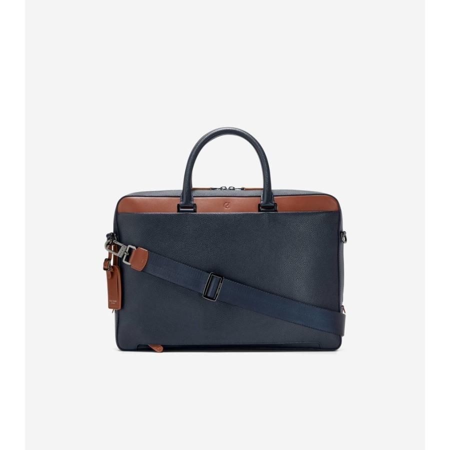 コールハーン Colehaan メンズ バッグ & アクセサリー バッグ デイモン ブリーフケース mens F12694 ネイビーブレザーの画像
